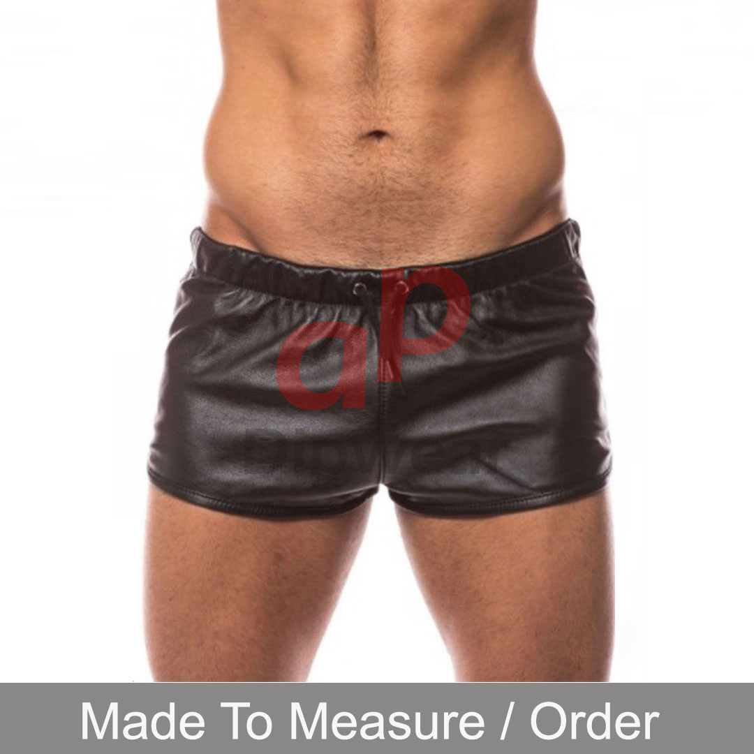 Leather Gym Shorts