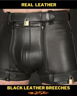 Men’s Leather Chastity Bondage / Restraints Shorts
