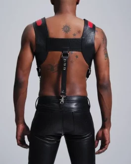 Leather Chest Harness / Men in 5 Colors