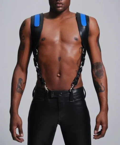 Leather Chest Harness / Men in 5 Colors