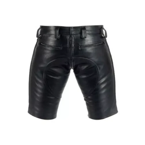 Real Cowhide Soft Leather Shorts With Or Without Back Zip