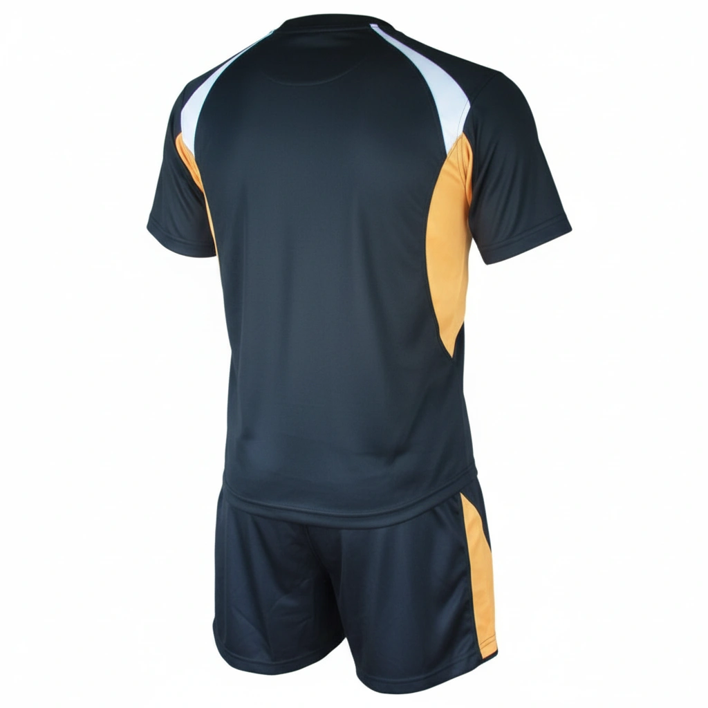 Strike Rugby Uniform – Green, Yellow & White Dip Wear 2 Strike rugby uniform in green, yellow, and white Dip Wear design, professional athletic gear for players