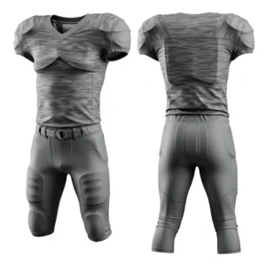 American football uniform with sublimation jersey and padded pants, custom sportswear by Dip Wear