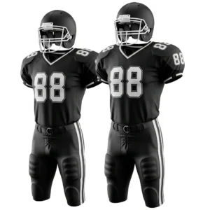 American football uniform with custom number 88, padded performance kit by Dip Wear