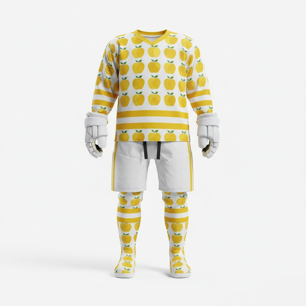 Ice Hockey Uniform – ApplePlay Edition 1 Ice hockey uniform ApplePlay Edition in team colors, professional athletic gear for players