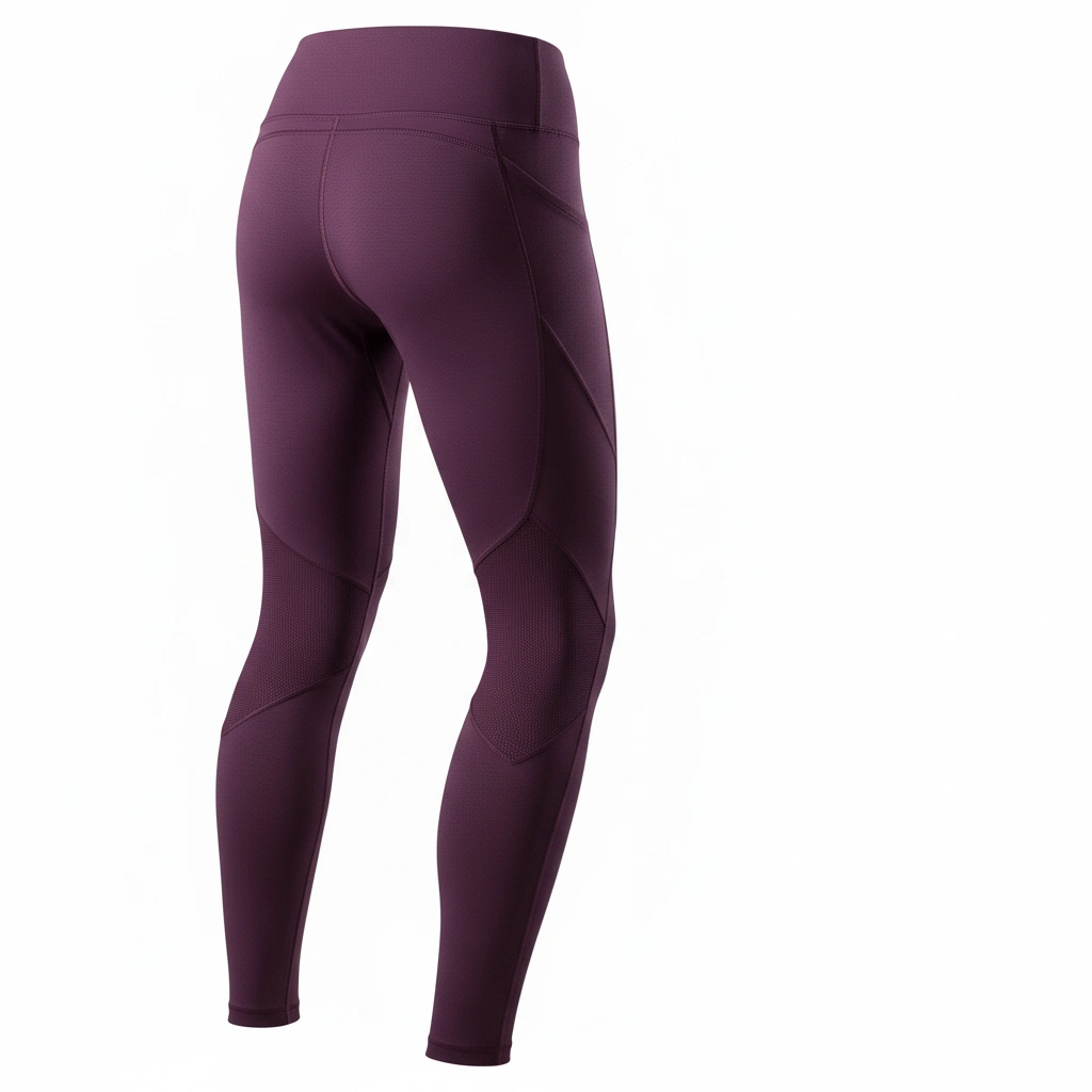 Women's Performance Leggings – Plum PocketFit 2 Women’s performance leggings in plum with PocketFit design, athletic compression wear