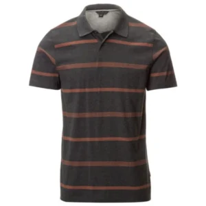 Men’s rugby polo shirt with classic striped design