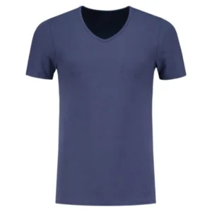 Navy blue casual t-shirt with classic fit