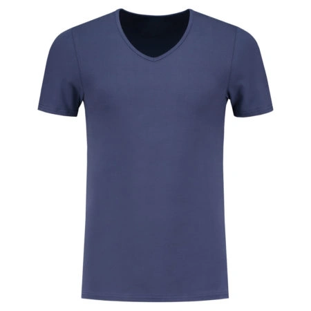 Navy Vibe V-Neck Tee – Sleek Everyday Style 1 Navy blue casual t-shirt with classic fit