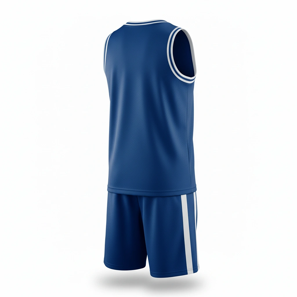Edge lacrosse uniform in blue and white Dip Wear design, professional athletic gear for players