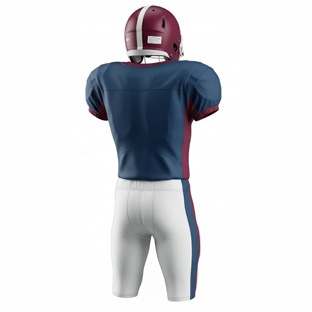 American Football Kit– Customizable Team Jersey & Padded Pants | Dip Wear 2 American football uniform front view, durable polyester sportswear set for athletes