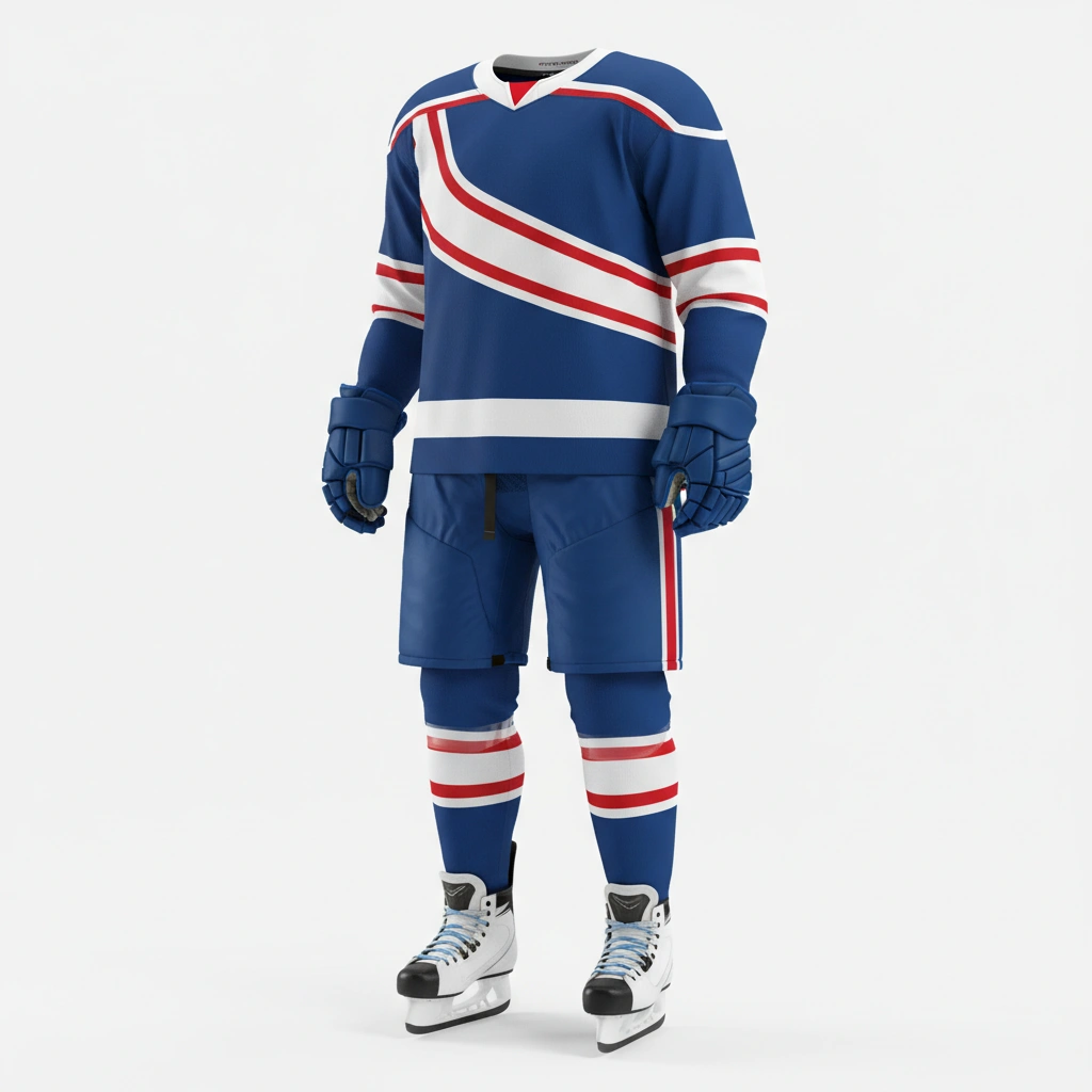 Ice Hockey Jersey – Blue Curve Strike Edition