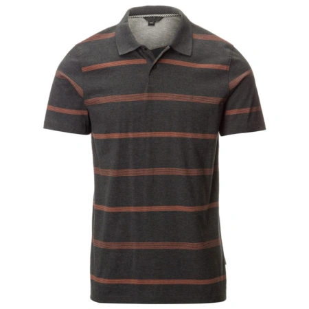 Men’s rugby polo shirt with classic striped design