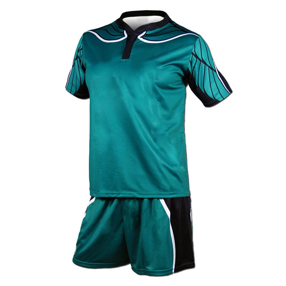 Women Rugby Uniform in teal, black, and white Dip Wear design, professional athletic gear for players