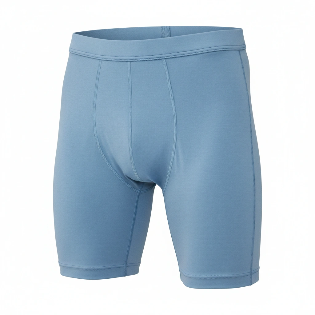Shorts – Light Blue AeroFit 1 Men’s compression shorts in light blue AeroFit design, breathable athletic performance wear