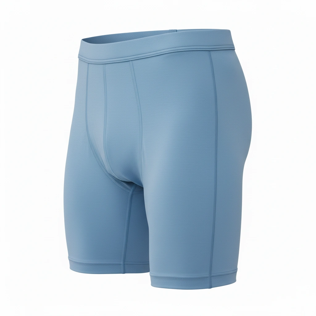 Shorts – Light Blue AeroFit 2 Men’s compression shorts in light blue AeroFit design, breathable athletic performance wear