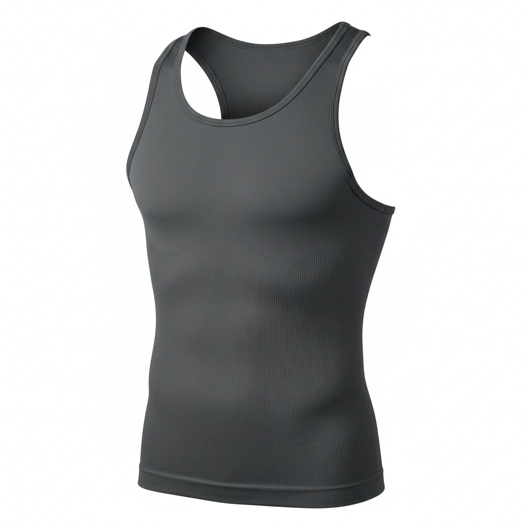 tank tops in dark gray, athletic performance wear