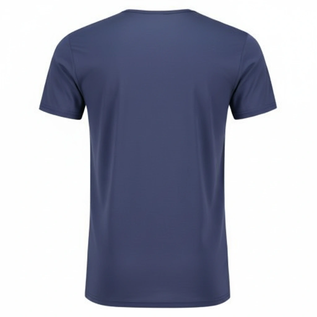 Navy blue casual t-shirt with classic fit
